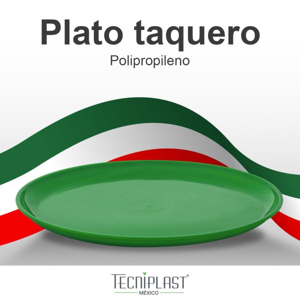 Plato taquero de polipropileno plástico PP 1250 foto 3