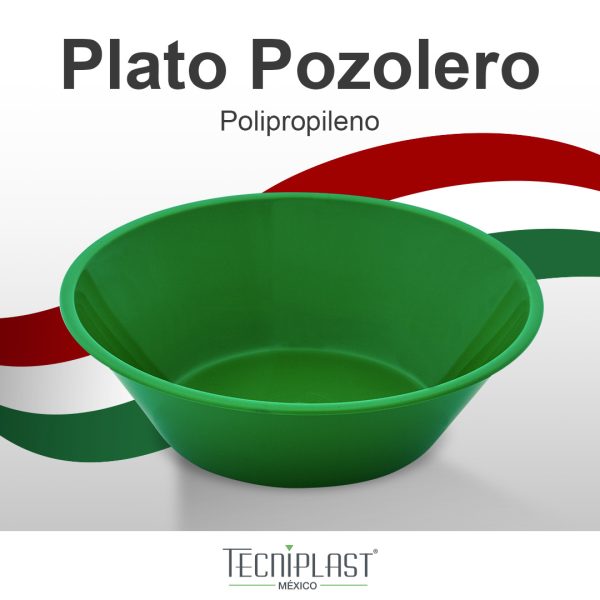 Plato Pozolero de polipropileno plástico PP 1260 foto 3
