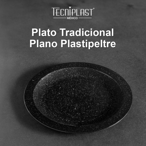 Plato Tradicional Plano Plastipeltre Polipropileno Plástico PP 1703 foto 1