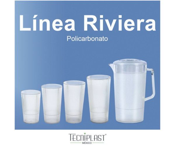 Vaso RIVIERA de Policarbonato vaso de plástico transparente 1121 1122 1123 1124 1125 foto 4