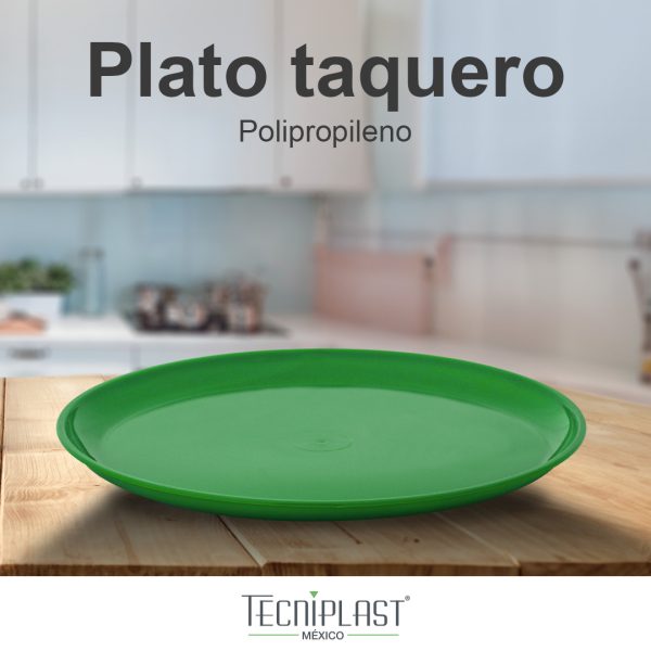 Plato taquero de polipropileno plástico PP 1250 foto 4