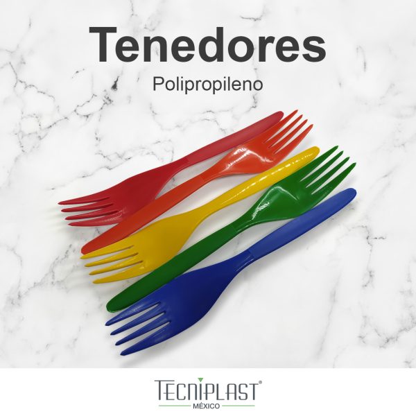 Tenedor de Polirpopileno Plástico PP 4004 colores