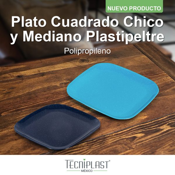 Plato Cuadrado Polirpopileno Plástico PP 1714 1715 foto 1