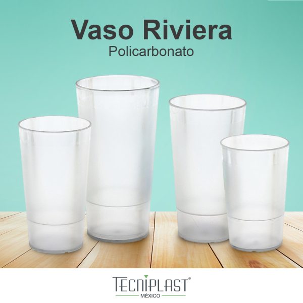 Vaso RIVIERA de Policarbonato vaso de plástico transparente 1121 1122 1123 1124 foto 3
