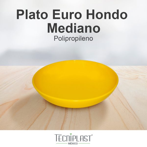 Plato Euro Hondo Mediano Polipropileno Plástico PP 1206 foto 1