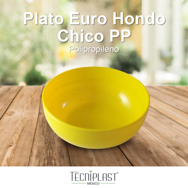 Plato Euro Hondo Chico de Polipropileno Plástico PP 1204 foto 3