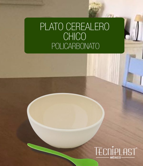 Plato cerealero chico de polipropileno plástico foto 3