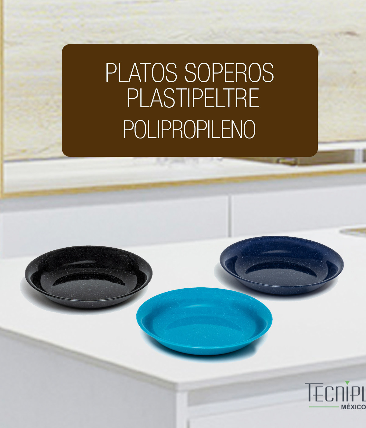 Plato Sopero Plastipeltre Polipropileno Plástico PP 1704 colores