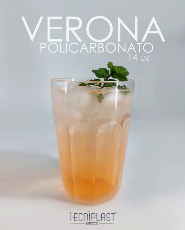 Vaso VERONA 2 de Policarbonato, vaso de plástico transparente foto bebida