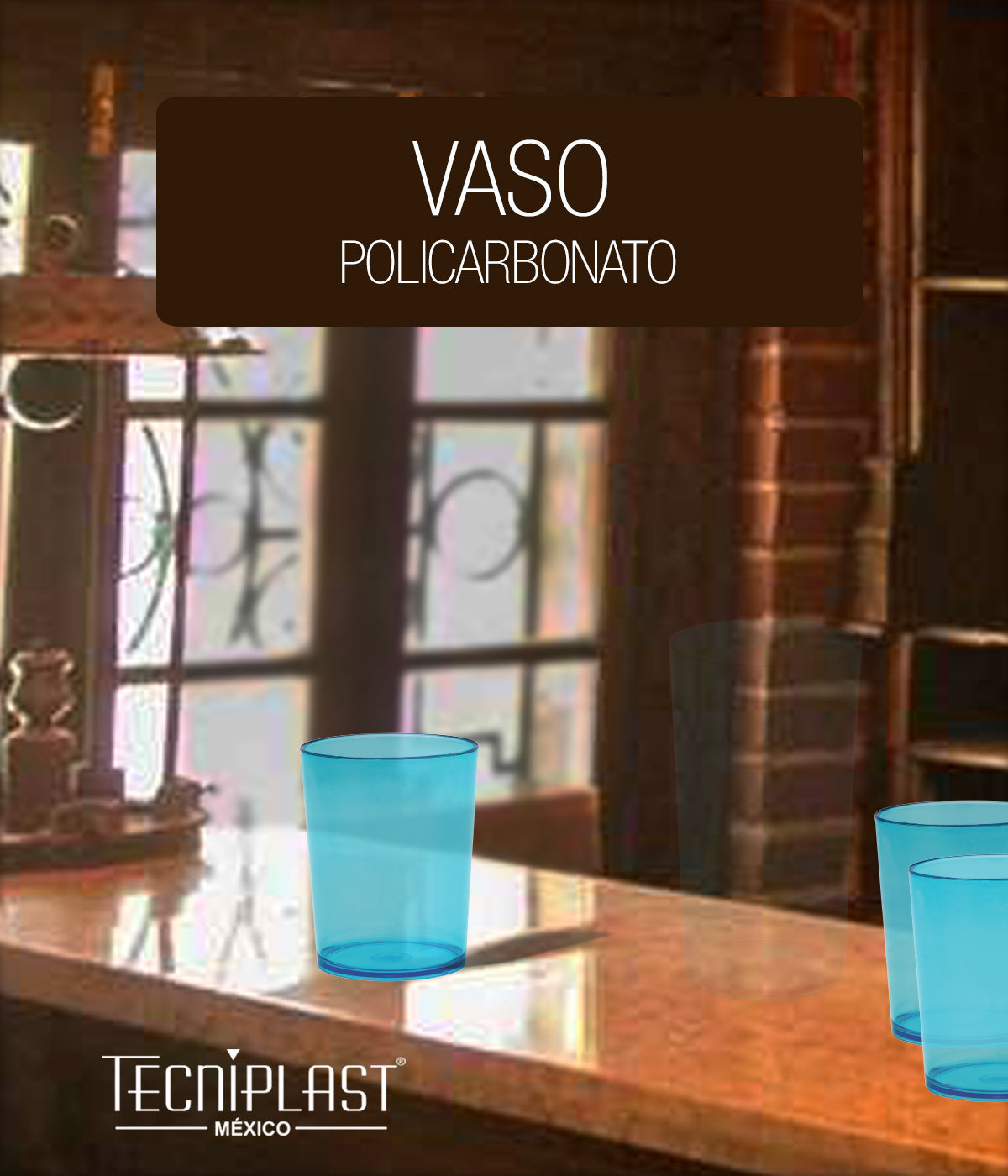 Vaso 8 oz de Policarbonato PC foto ejemplo