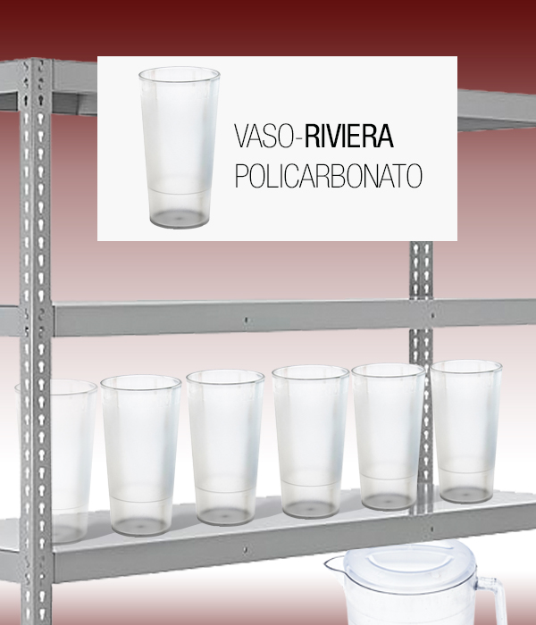 Vaso RIVIERA de Policarbonato vaso de plástico transparente 1121 1122 1123 1124 foto 2