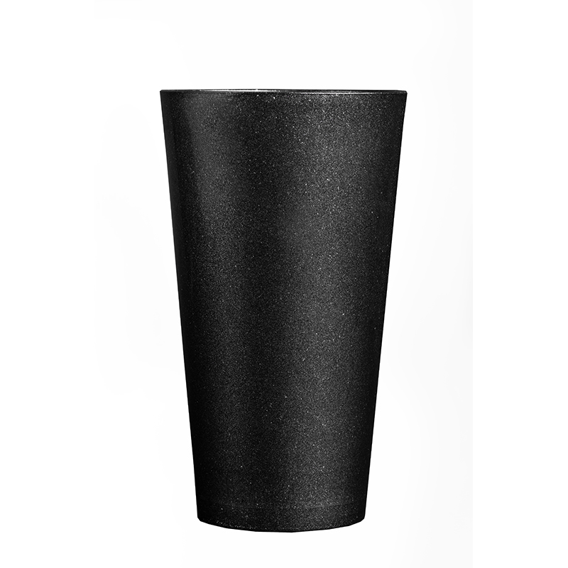 Vaso Jumbo Edición Especial Polipropileno Plástico PP Brillantina Negro