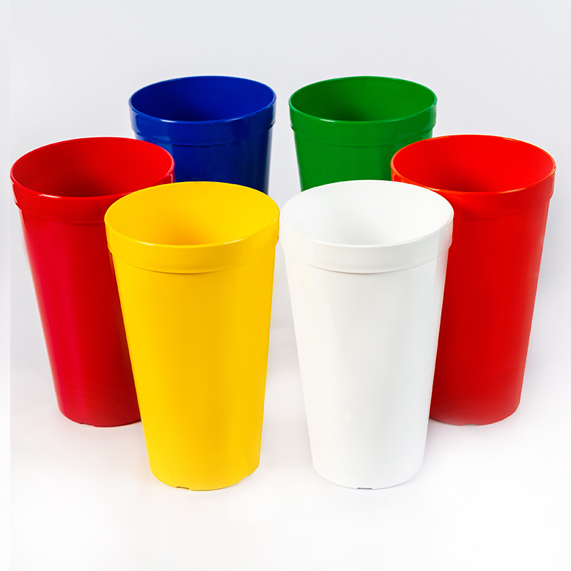 Vaso Maxi Jumbo de Polipropileno Plástico PP 1173 Colores