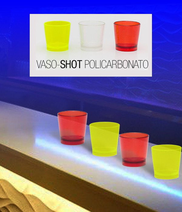 Vaso Shot 2 oz PC de Policarbonato 4 vasos