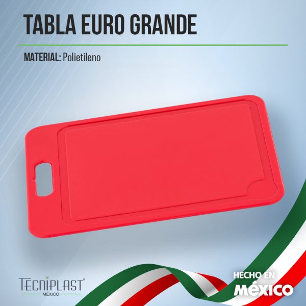 Tabla Euro Grande de Polietileno Plástico PE 0011 colores