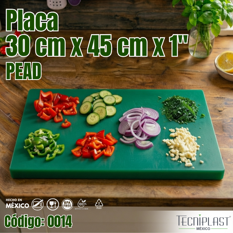 Placa 30 cm x 45 cm x 1″ PEAD – 0014