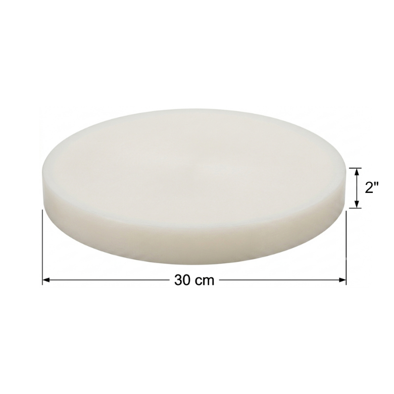 Placa Redonda 30 cm x 2" Polipropileno de Alto impacto PP 0080