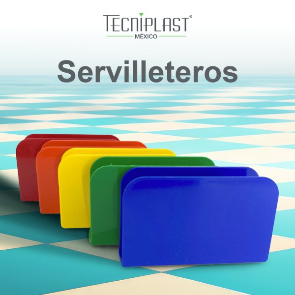 Servilletero de Polipropileno Plástico PP 1520 colores foto 2