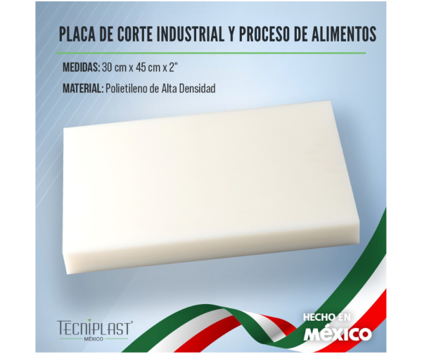 Placa de Polietileno de Alta Densidad PEAD HDPE 30x45 cm x 2" 0024 foto 1