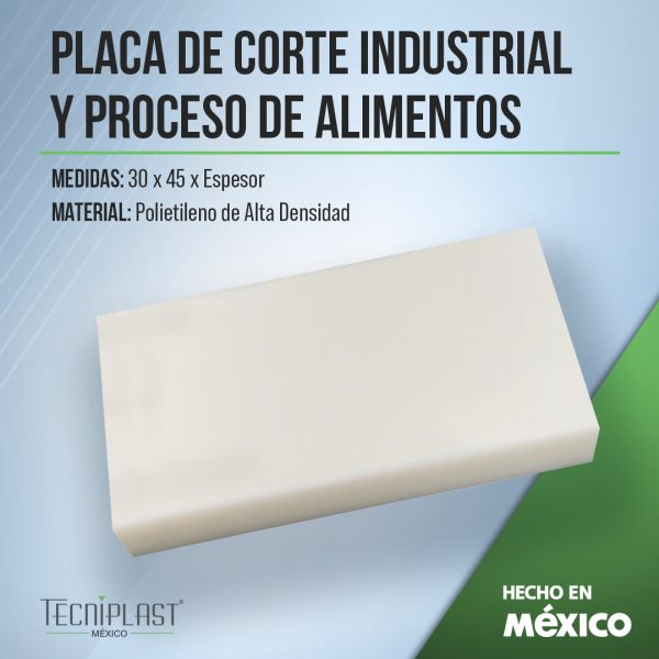 Placa de Polietileno de Alta Densidad PEAD HDPE 30x45 cm