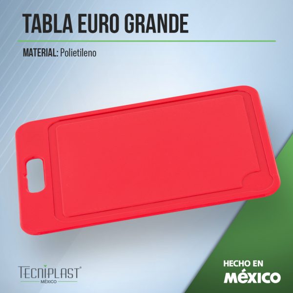 Tabla Euro Grande de Polietileno Plástico PE 0011 foto 1