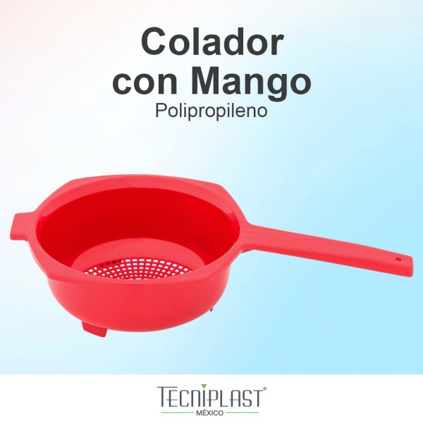 Colador con Mango de Polipropileno Plástico PP 1513 foto 1