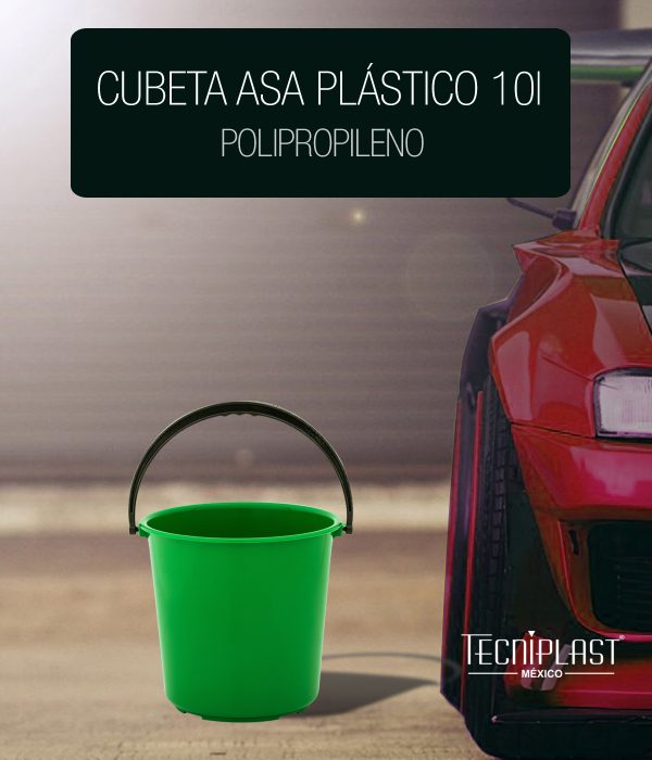 Cubeta asa Plástico 10 L de Polipropileno Plástico PP 1450 foto 1