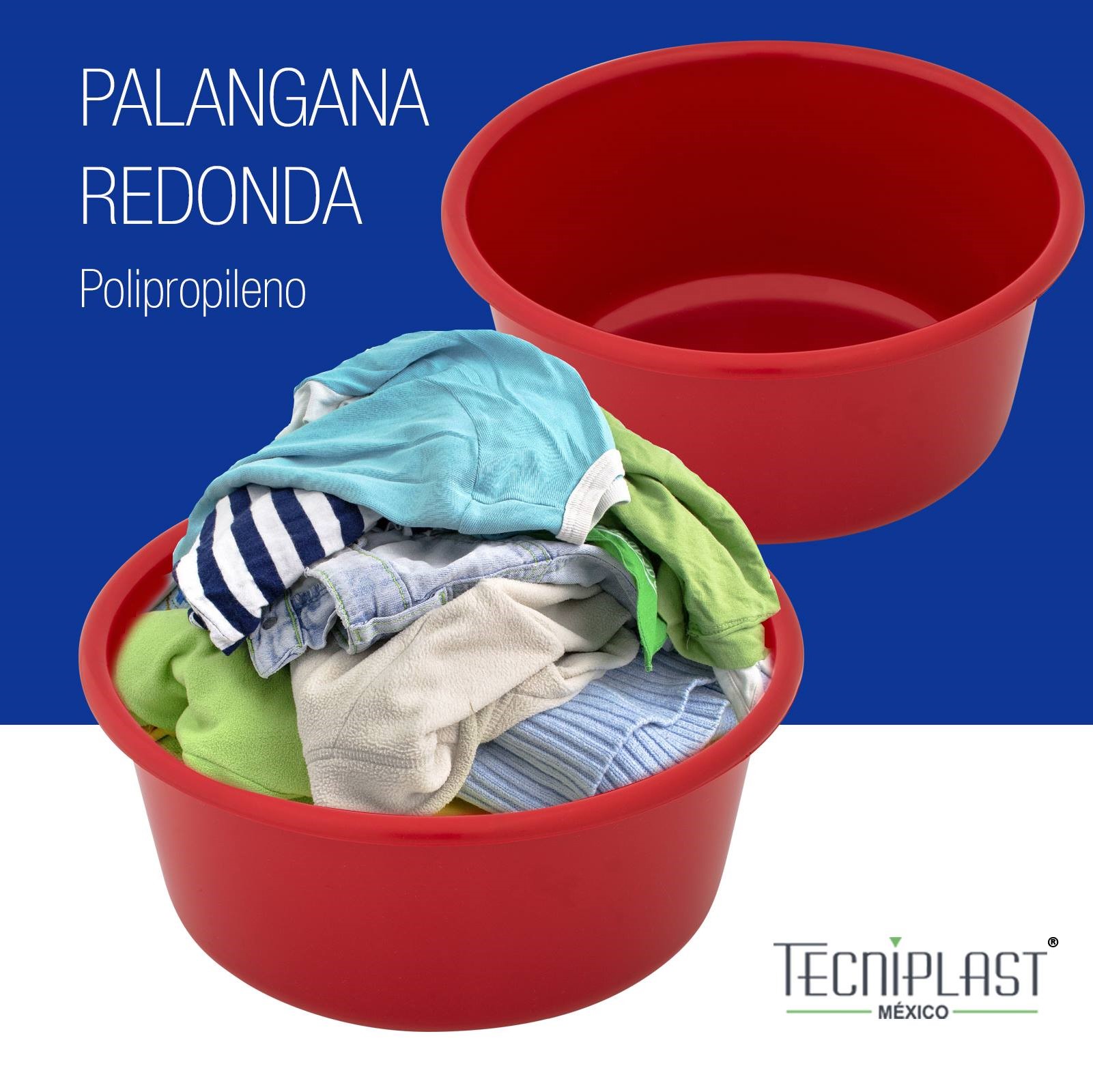 Palangana Redonda 10.0 L Polipropileno Plástico PP 1439 foto 1