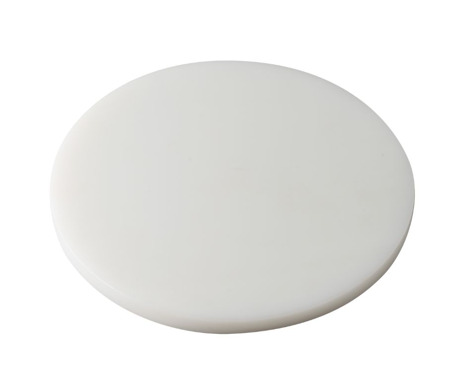 Placa Redonda de Polietileno de Alta Densidad PEAD HDPE 39 cm x 1" 0019