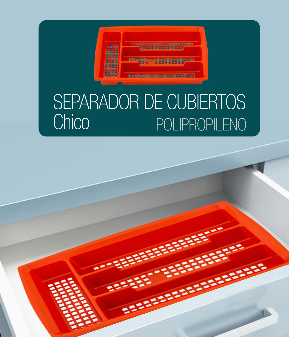 Separador de Cubiertos Chico de Polipropileno Plástico PP 1559 foto 1