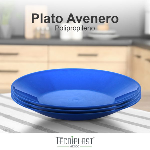 Plato avenero de polipropileno plástico PP 1240 foto1