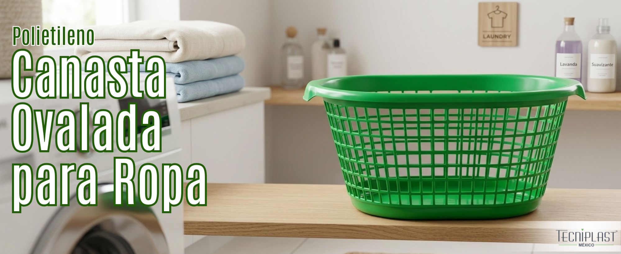 Canasta Ovalada para Ropa