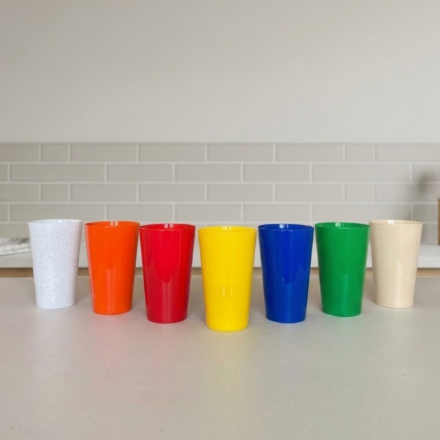 Vaso de polipropileno plástico