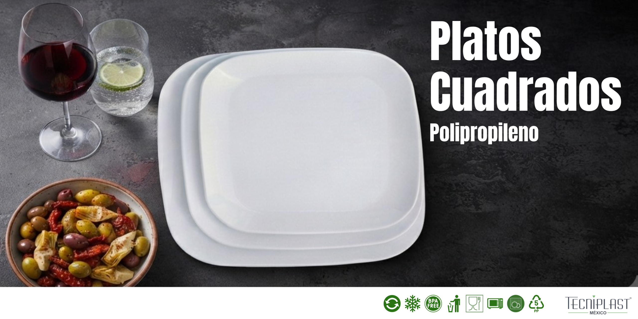 Plato Cuadrado PP – 1230 1231 1232