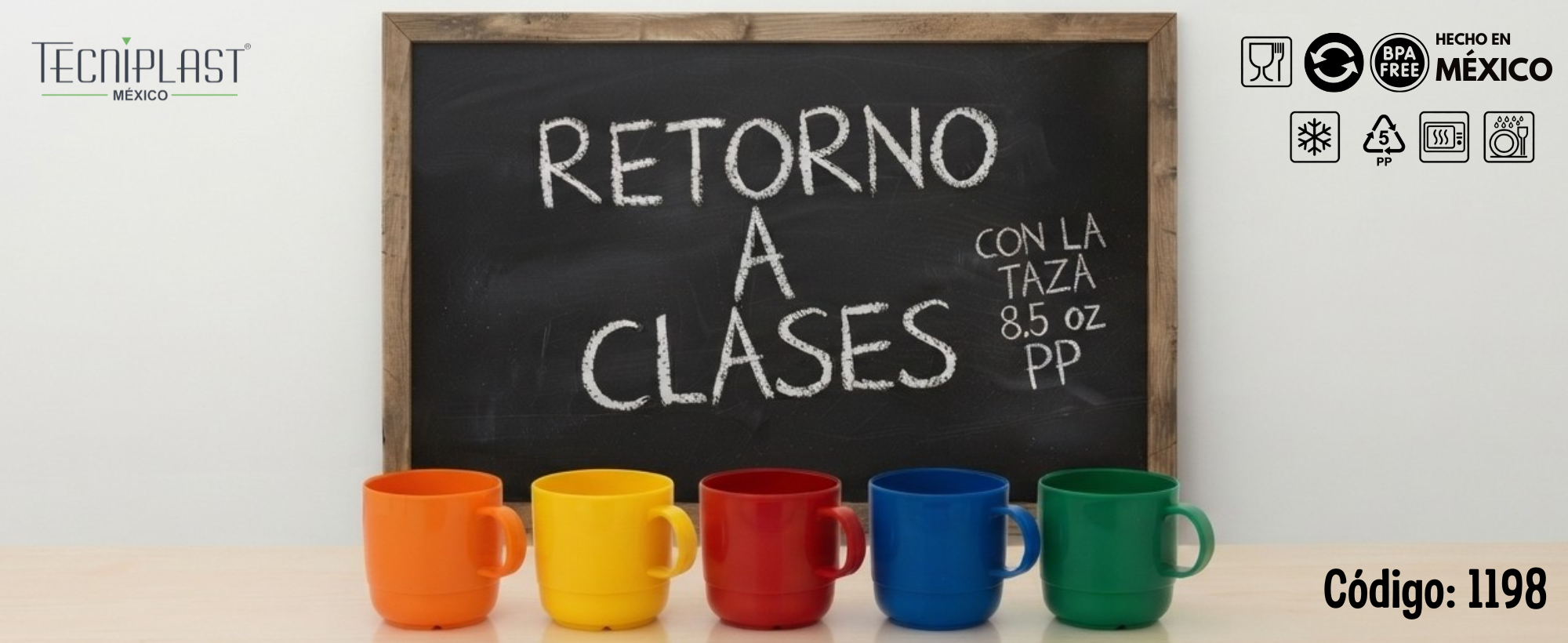 Taza de polipropileno taza de plástico 1198